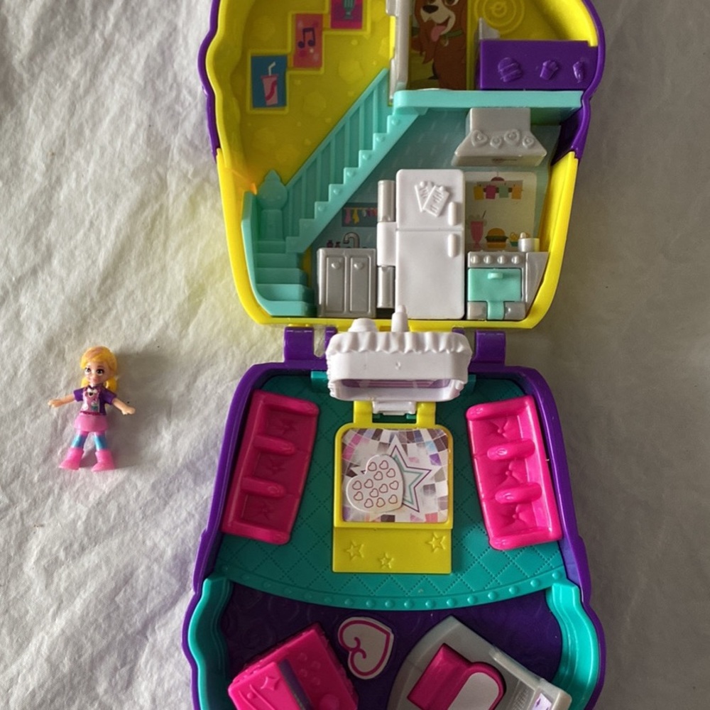 Colorful Dollhouse Playset with Mini Doll